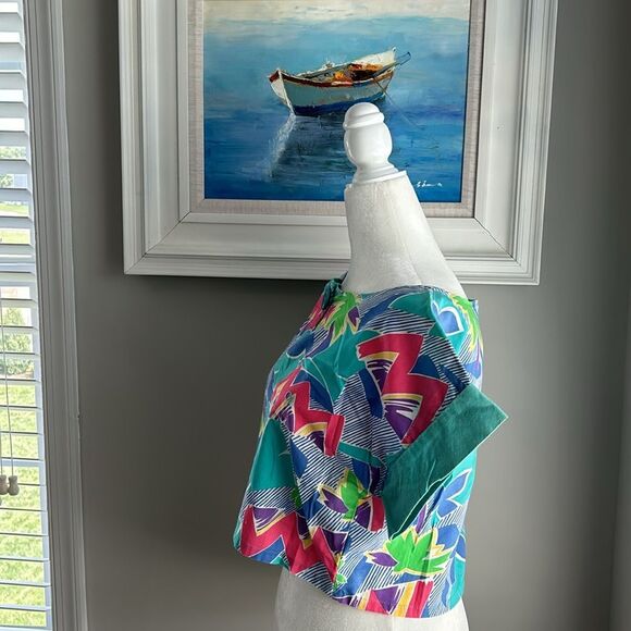 Vintage 80s Ocean Pacific Hawaii Barbie Crop Shortsleeve Top - Picture 5 of 11